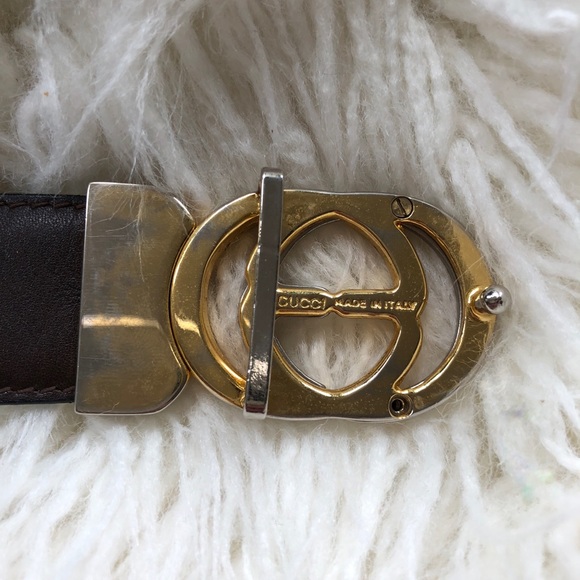 Vintage reversible Gucci belt brown to black - Picture 4 of 7